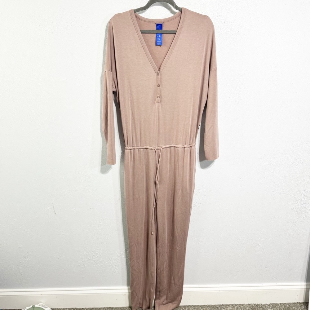 Kit and Ace Pink at ease dusty rose jumpsuit size medium
